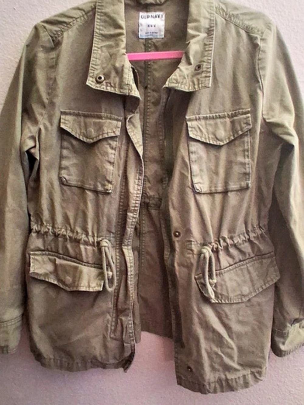 Old Navy Canvas Utility Field Jacket Green Medium